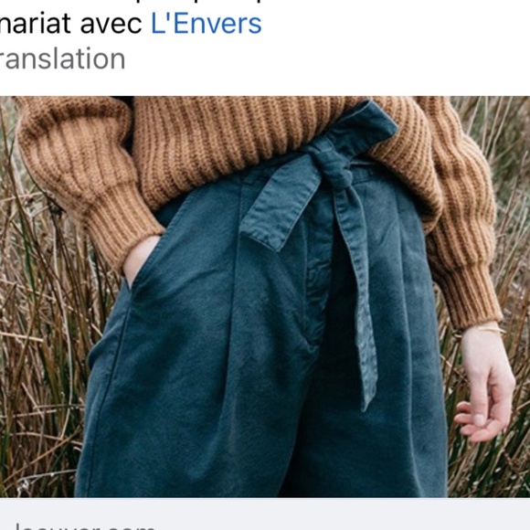 Aurelie Lecuyer Tie-Waist Pants / Trousers Linen / Cotton Material - Picture 11 of 11